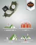 Military Lensatic Compass with Carrying Bag