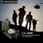 US Military Waterproof Lensatic Compass with Pouch