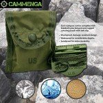 US Military Waterproof Lensatic Compass with Pouch