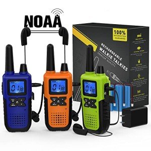 Topsung Rechargeable Walkie Talkies - 3 Pack
