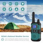 Topsung Long Range Rechargeable 2-Way Radio 4-Pack
