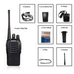 Pxton Long Range Walkie Talkies with Earpieces - 4 Pack