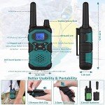 Topsung Long Range Rechargeable 2-Way Radio 4-Pack