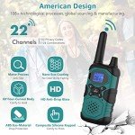 Topsung Long Range Rechargeable 2-Way Radio 4-Pack