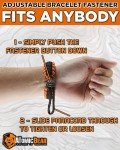 Atomic Bear Survival Paracord Bracelets - 2 Pack