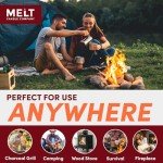 Water-Resistant Fire Starter Squares - 160 Pieces