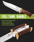 Mossy Oak Bowie Knife with Leather Sheath