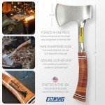 Estwing 14" Camping Hatchet with Leather Grip