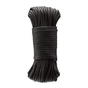 550 Paracord Rope, 100 Feet - High Strength, Black