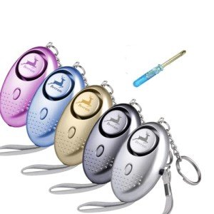 5 Pack Personal Emergency Alarms with LED Light