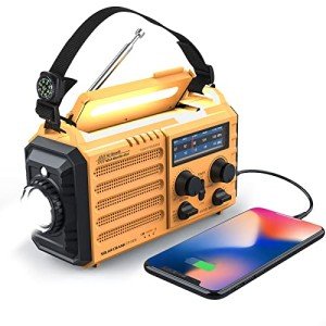 Solar Crank NOAA Weather Radio & Flashlight Kit