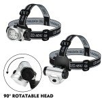 EverBrite 5-Pack LED Headlamps with 4 Modes