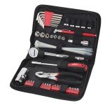 Compact 56-Piece Auto Tool Set in Zipper Case