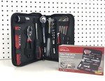 Compact 56-Piece Auto Tool Set in Zipper Case