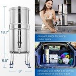 Gravity-Fed Water Filter System with Carbon Filters