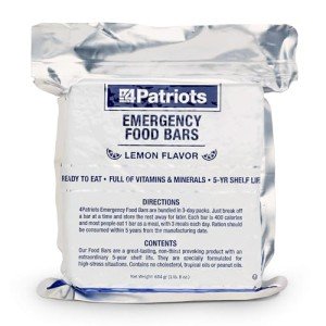 Lemon-Flavored Emergency Food Bars - 5-Year Shelf Life
