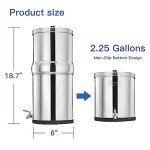 FACHIOO 2.1 Gallon Stainless Steel Water Filter