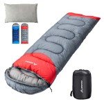 Lightweight Waterproof Sleeping Bag with Pillow