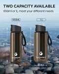 SurviMate BPA-Free Filtered Water Bottle with Straw