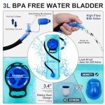 25L Hydration Backpack with 3L Water Bladder