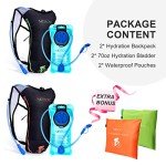 Neboic Hydration Backpack Set with 2L Bladder