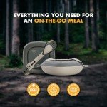 4-Piece Camping Mess Kit for Emergencies
