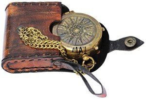 Engraved Pocket Compass for Hiking and Survival