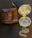 Engraved Pocket Compass for Hiking and Survival