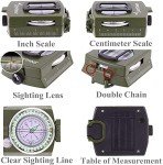 Military Survival Lensatic Compass with Carry Case