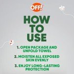 Off! Deep Woods Mosquito Repellent Wipes - 12 Pack