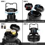 Odoland Portable LED Lantern with Fan for Emergencies
