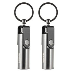 SOMGEM Waterproof Flint Fire Starter Keychain 2 Pack