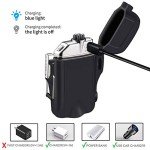 Waterproof Dual Arc Lighter with Flashlight & Whistle