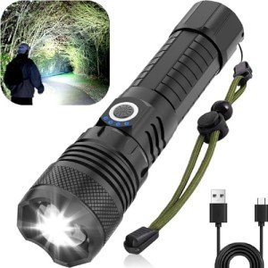 Powerful Rechargeable LED Flashlight for Emergencies