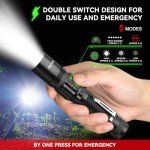 Rechargeable High Lumens Waterproof Flashlight - 5 Modes