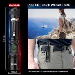 Rechargeable High Lumens Waterproof Flashlight - 5 Modes