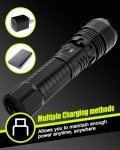 Powerful Rechargeable LED Flashlight for Emergencies