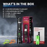 Rechargeable High Lumens Waterproof Flashlight - 5 Modes
