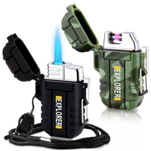 Dual Arc Flameless Plasma Lighter - 2 Pack