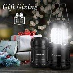 2-Pack Water-Resistant LED Lanterns for Emergencies