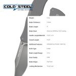 Cold Steel Recon 1 Folding Camping Knife - Black