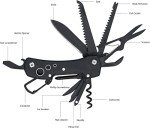15-in-1 Stainless Steel Multitool Pocket Knife