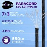 Heavy Duty 100 ft Nylon Rope for Camping
