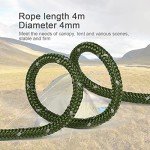 Ultralight 8-Pack Tent Guy Lines with Adjusters