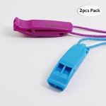 HEIMDALL Survival Whistle with Lanyard - 2 Pack