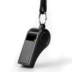 Loud Plastic Sports Whistles - 2 Pack with Lanyard