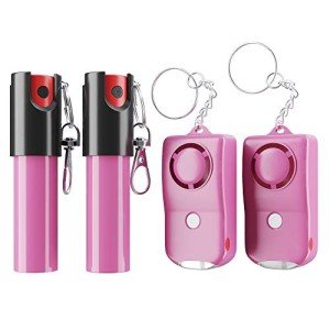 Pepper Spray and Personal Alarm Key Chain Set