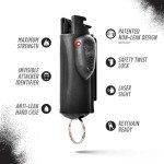 Laser Sight Pepper Spray with Keychain, 16 Ft Range