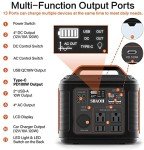 Portable Power Station 300W Solar Generator with Flashlight