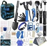 Blue 215 PCS Emergency Survival Kit with Backpack